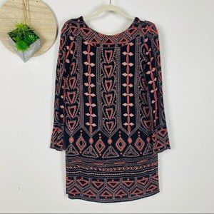 Antik Batik Embroidered Long sleeve mini dress  Size S/38
